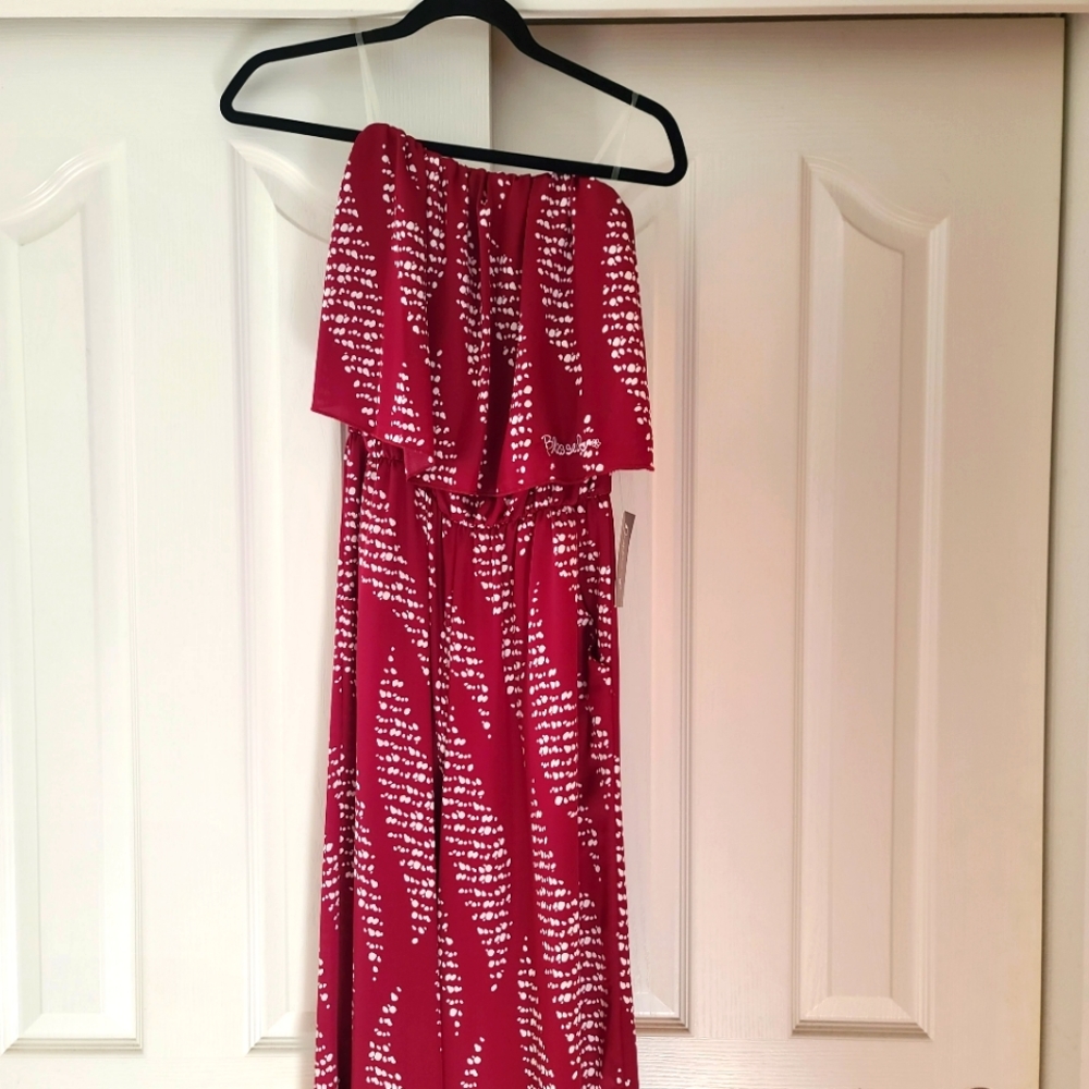 Women's Long Strapless Jumpsuit